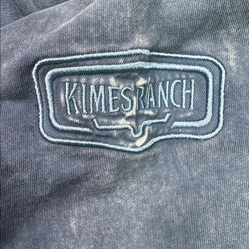 Kimes Ranch Blue Yoakam Quarter Zip Pullover Sweatshirt Large